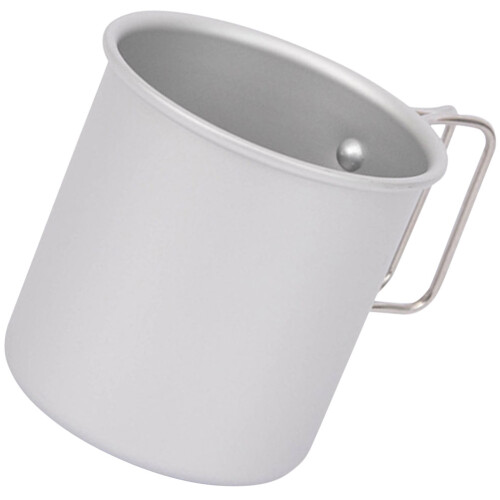 Draagbare Camping Beker Met Inklapbare Handgreep Aluminium