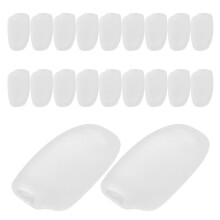 20St Wit Siliconen Neussteuntjes Voor Brillen Anti Slip En Comfortabel