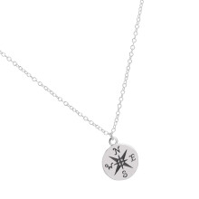 1St Roestvrijstalen Compass Hanger Ketting Dames