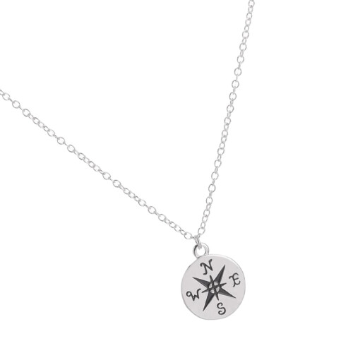 1St Roestvrijstalen Compass Hanger Ketting Dames