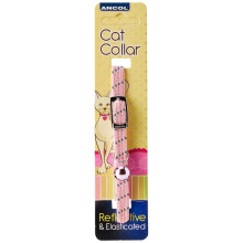 Ancol Reflective Softweave Elastic Cat Collar Pink