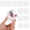 20St Transparante Plastic DIY Sneeuwbollen Set Voor Creatief Knutselen 1