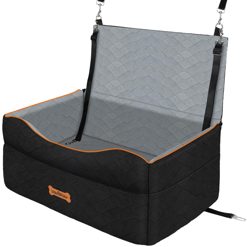 Vavopaw Dog Car Seat, Dog Booster Car Seat For Dogs Under 50Lbs Medium Or 2 Small Dogs Under 25Lbs