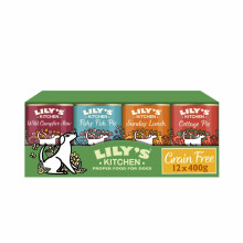 Lily's Kitchen Natural Adult Wet Dog Food Tins Grain-Free Recipe Variety Pack 12