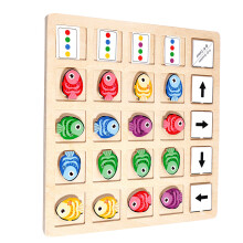 1Set Kleuren Puzzelspel Cognitief Speelgoed Voor Thuis