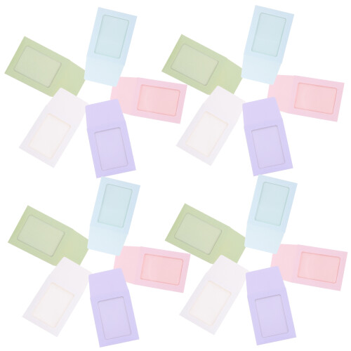 50 Stuks Gekleurd Envelop Papier Kaarthouder Draagbaar