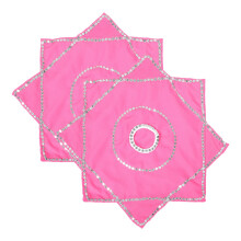 1Paar Unieke Octagonale Roze Danszakdoeken Feest En