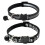 Qinao 2Pack Cat Collars Quick Release Reflective Kitten Collar with Bell & Safety Release (Black) 1