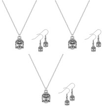 3Ensembles Femme Chic Boucles Argent Élégant
