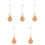 5Pièces Pendule Murale Métal Marron Pour Réparation 1