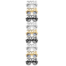 9Stk 2026 Partybrille Kunststoff Mit Strass Für Fotorequisiten Bunt