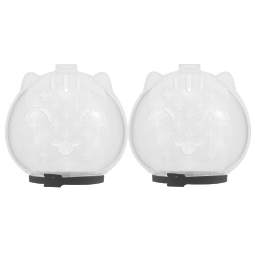 2St Plastic Kat Helm Verzorging Anti-Bijt En Ademend