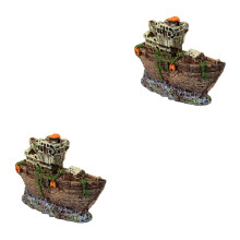 2Pièces Ornements Résine Pirate Couleur Idéal Décor