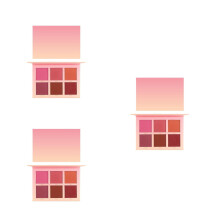 3Pièces Blush Joues Palette Multi Tenue Longue