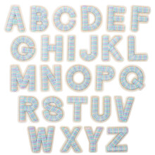 Alphabet Patches Voor Kleding Naaibaar Stof 26 Stuks