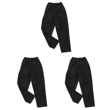 3Paires Pantalons Chef Confortables Pour Travail En Cuisine