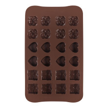 24-Vorms Hart Cadeau Doos Siliconen Chocolade Snoep