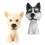 2St Resin Bobblehead Hond Auto Ornament Dashboard Decoratie 1