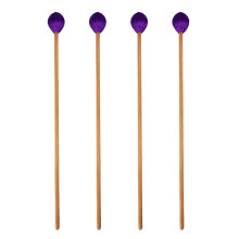 4Stk Marimba Schlägel Mit Garnkopf Lila Ergonomisch Für Percussion
