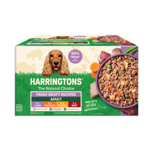 Harringtons complete wet tray grain free hypoallergenic adult dog food meaty bum