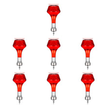 7Pièces Shakers À Cocktail En Verre Argenté, Outils Bar Résistants