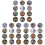 36Pièces Boutons Ronds DIY Multicolores Pour Accessoires 1