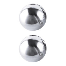 2Pièces Sphères Décoratives Acier Inoxydable Argentées Lumineuses