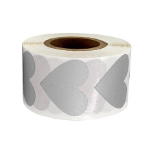 Zilveren Verwijderbare Wandsticker 1 Rol 7x2,8 Inch