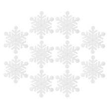 Xmas Patch Wit Katoen 10 Stuks 2,6x2,6x0,4 Inch
