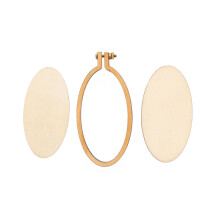 Mini Borduurring Beige Voor Kruissteekdecoratie