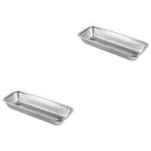 2Pièces Boîte À Couverts Stable Creative En Acier Argenté