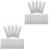 40Stk Silber Metall Blank Tags Schlüsselanhänger DIY Schmuck 1