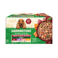 Harringtons Complete Wet Tray Grain Free Hypoallergenic Adult Dog Food Classics Bumper Pack 16x400g - Turkey, Lamb, Beef & Salmon