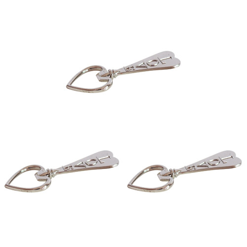 3Pièces Décapsuleur Coeur Argent Événement Mariage Cadeau