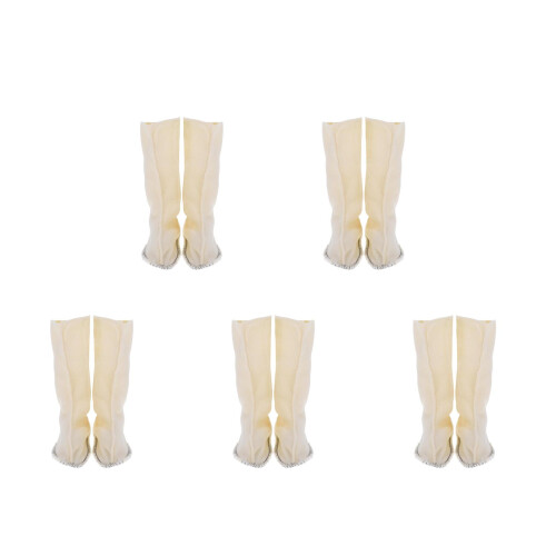 5Paires Couvre-Bottes Court Clair Pour