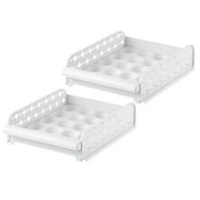 2St Keuken Eierdoos Plastic Lade Type Vakken Crisper Opbergdoos