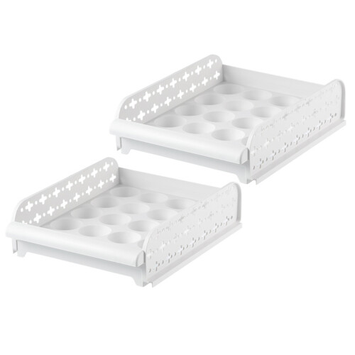 2St Keuken Eierdoos Plastic Lade Type Vakken Crisper Opbergdoos