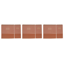 6Stk 2026 Monatskalender Schreibtisch Stehend Khaki Metall