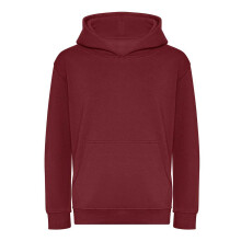 (9-11 Years, Burgundy) Awdis Childrens/Kids Organic Hoodie
