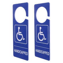2Pièces Plaques Parking Handicap En PVC Pour Voitures Et Stations