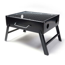 Hi-Gear Lightweight Portable Steel Barbecue, Compact Portable Camping Barbecue, Ideal for Camping, Picnics and Festivals, Outdoor Cooking