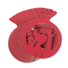 50Stk Rote Wiederverwendbare Papier Wein Charms Romantische Feier