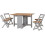 Seconique Seconique Santos Butterfly Dining Set in GreyDistressed Waxed Pine 1