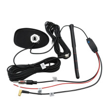 Universal Car Antenna GPS+DAB+FM 3-in-1 Multi-Function Combination Active Radio Amplifier Antenna with Gain