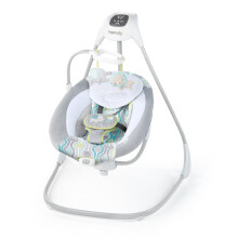Ingenuity SimpleComfort Lightweight Compact 6-Speed Multi-Direction Baby Swing, Vibrations & Nature Sounds, 0-9 Months 6-20 lbs (Everston)