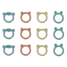 Ingenuity Sheppy's Squad Toy Links for Newborn and Up, 12 Links, Plant-Based and BPA-Free Materials, Multi-Texture
