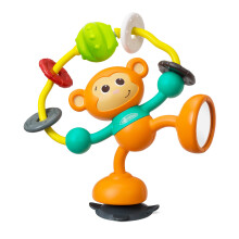 Infantino - Stick & Spin High Chair Pal - Fun Rotating Monkey Play Toy - for High Chair and Stroller Trays - BPA Free - Ideal Gift