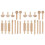 2Ensembles Outils Sculptures En Bois Beige Pour Argile 1