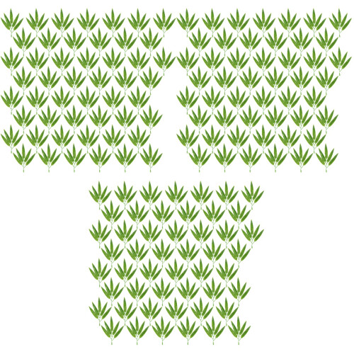 150Pièces Bambou Artificielles Vert Clair Usage