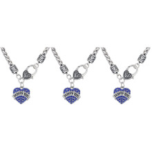 3Pièces Pendentifs Père Cœur En Idéal Cadeau